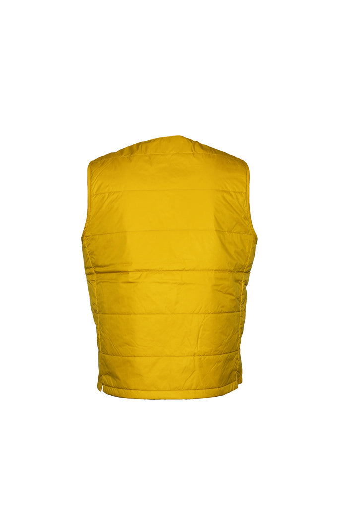 Body warmer ochre yellow