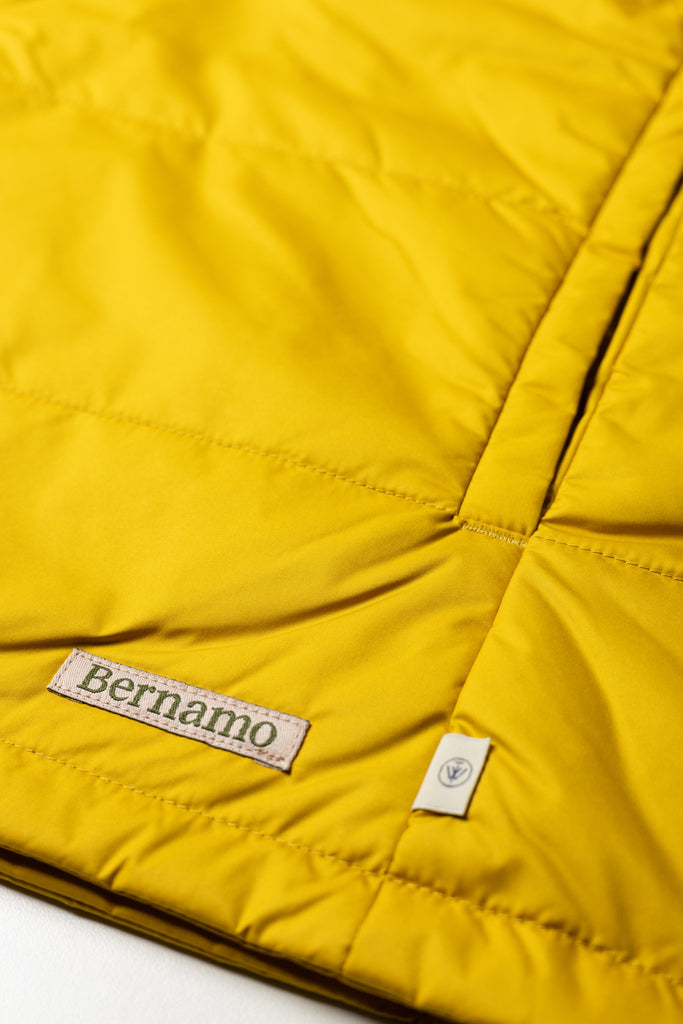 Body warmer ochre yellow