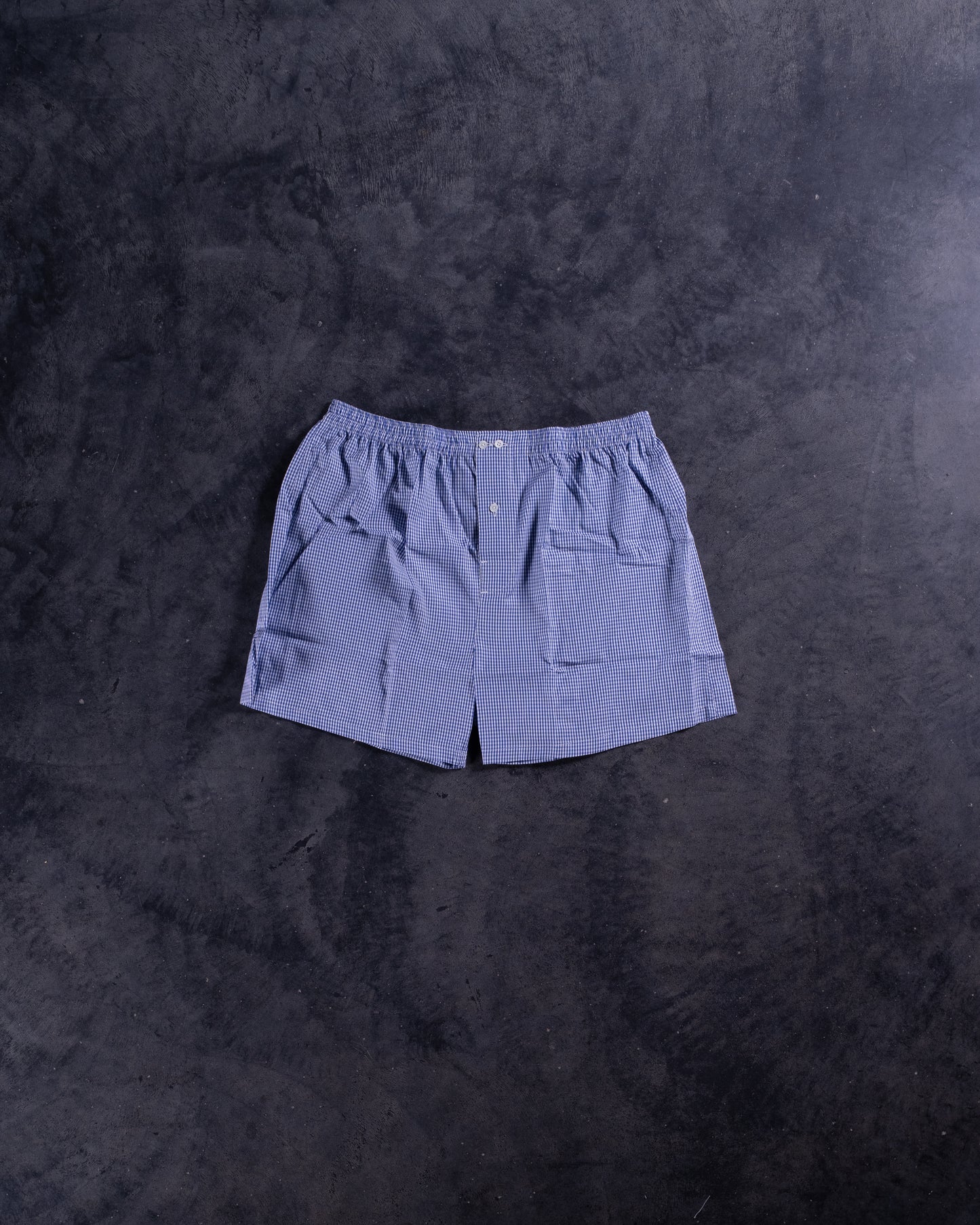 Gingham blue boxer